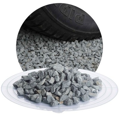 25 kg Diabas Ziersplitt grau Diabassplitt Splitt Kies Zierkies Naturprodukt