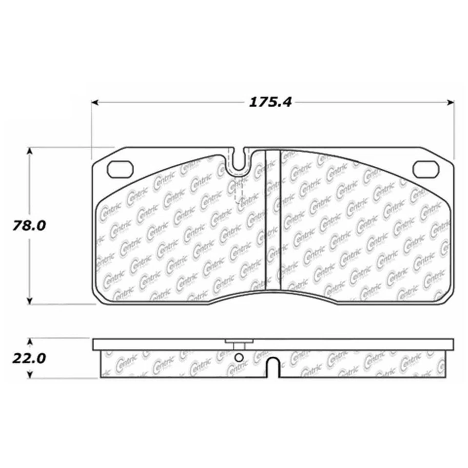 Conjunto de pastilhas de freio a disco traseiras serve para 2006-2009 Workhorse W16 - Imagem 3 de 3