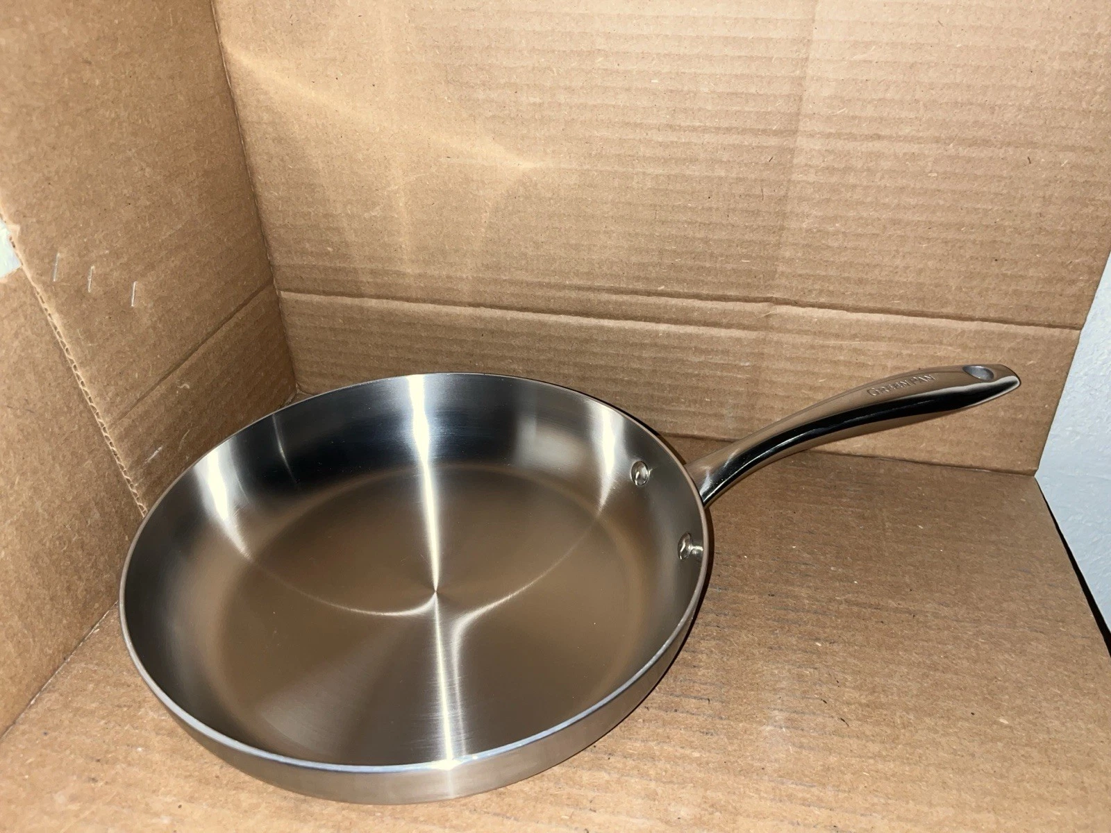 GreenPan 9.5” Frying /Omelet/French Stainless Steel Pan Induction Ready