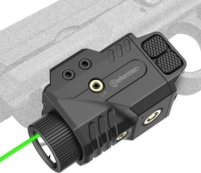 DEFENTAC 800lm Pistol Light and Green Laser Sight Combo for Guns
