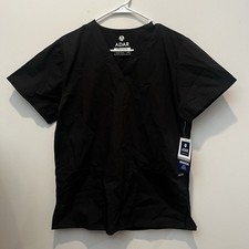 Unisex Men's Womens Scrub Top Shirt Size Xs Black NWT Nurse