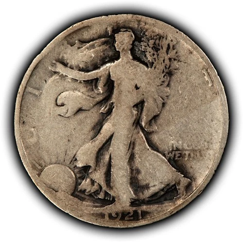 1921 50c Walking Liberty Silver Half Dollar - Good Key Date - SKU-Z6504