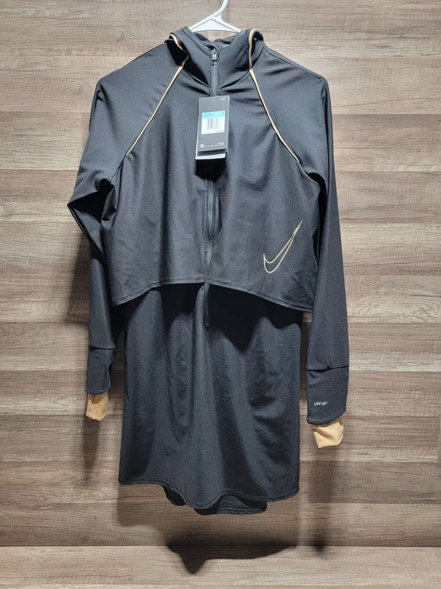 ナイキ　中綿ワンピース Womens Nike Victory Swimsuit Tunic Top Black NESSA449-001