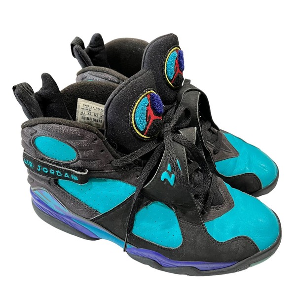 Nike Air Jordan 8 Retro Aqua (2007) 305381-041 Talla 10.5 Tenis Zapatos RARO 4