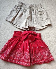 Lot Of 2 Girls Skirt And Shorts Size 5