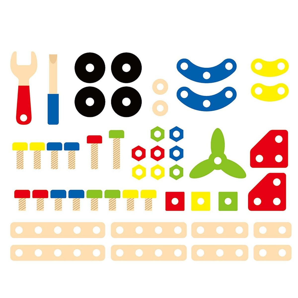 Set 6 Auto Giocattolo Viga Toys - Veicoli Emergency Per Bambini 18+ Mesi