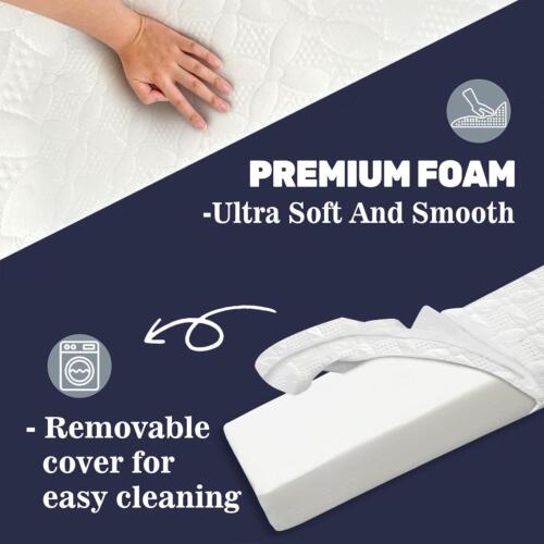 Bed Wedge Pillow Headboard, Ultra Soft Wedge Gap for King Size Bed, Memory Foam - Picture 3 of 6