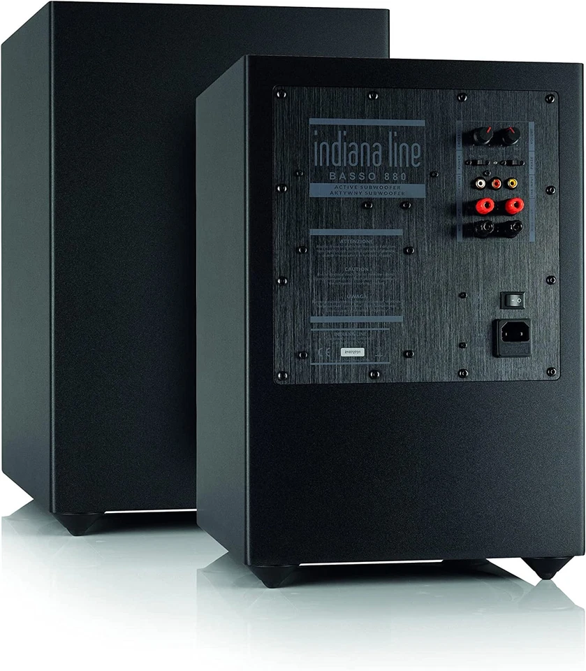 INDIANA LINE BASSO 880 SUBWOOFER ATTIVO AMPLIFICATO  GARANZIA UFFICIALE - Immagine 3 di 3