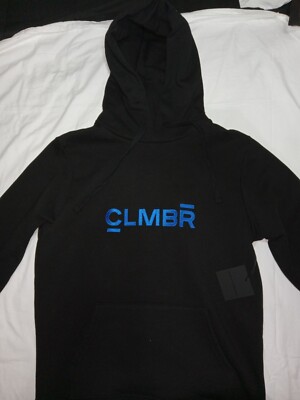 CLMBR Pullover Black Hoodie Size S NEW