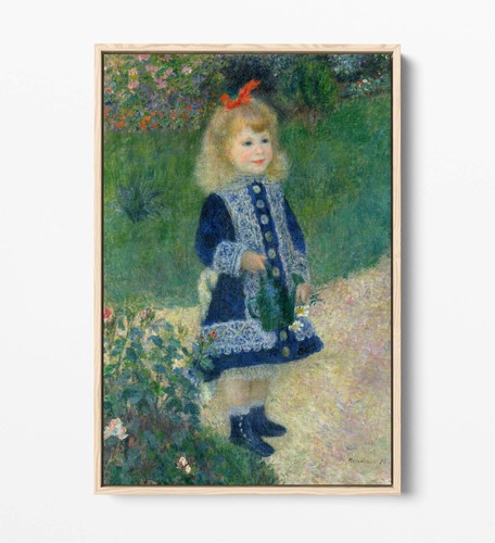 RENOIR, A GIRL WITH A WATERING CAN -FLOATER EFFECT FRAMED CANVAS ART PRINT - Picture 7 of 12