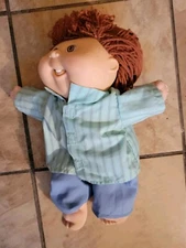 HASBRO FIRST EDITION CABBAGE PATCH KID DOLL RED HAIR Brown Eyes 1990  W Teeth