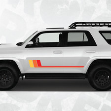 Retro Racing Stripes 4Runner Compatible - Universal Fit, Rocker Panel
