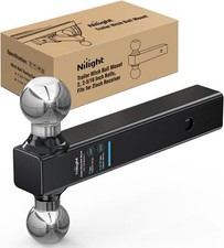 Nilight Trailer Hitch Ball Mount 2 Inch 2-516 Inch Balls Fits 2 Inch Receiver Nilight Trailer Hitch Ball Mount 2 Inch 2-516 Inch Balls Fits 2 Inch Receiver