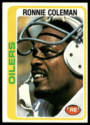 1978 Topps #258 Ronnie Coleman Houston Oilers