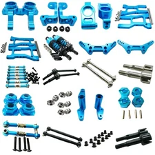 Aluminum Metal CNC Upgrade Parts DIY Fit for 1/10 HPI RS4 Sport 3 Rc Car Blue
