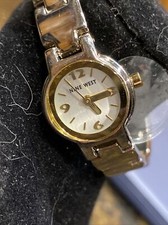 Nine West Women's Silver Bracelet Watch with White Face NWT