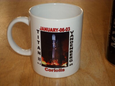 [VANDENBERG AFB, CA.] TITAN II [ G-4 CORIOLIS ], CERAMIC COFFEE CUP, #1993 yr.