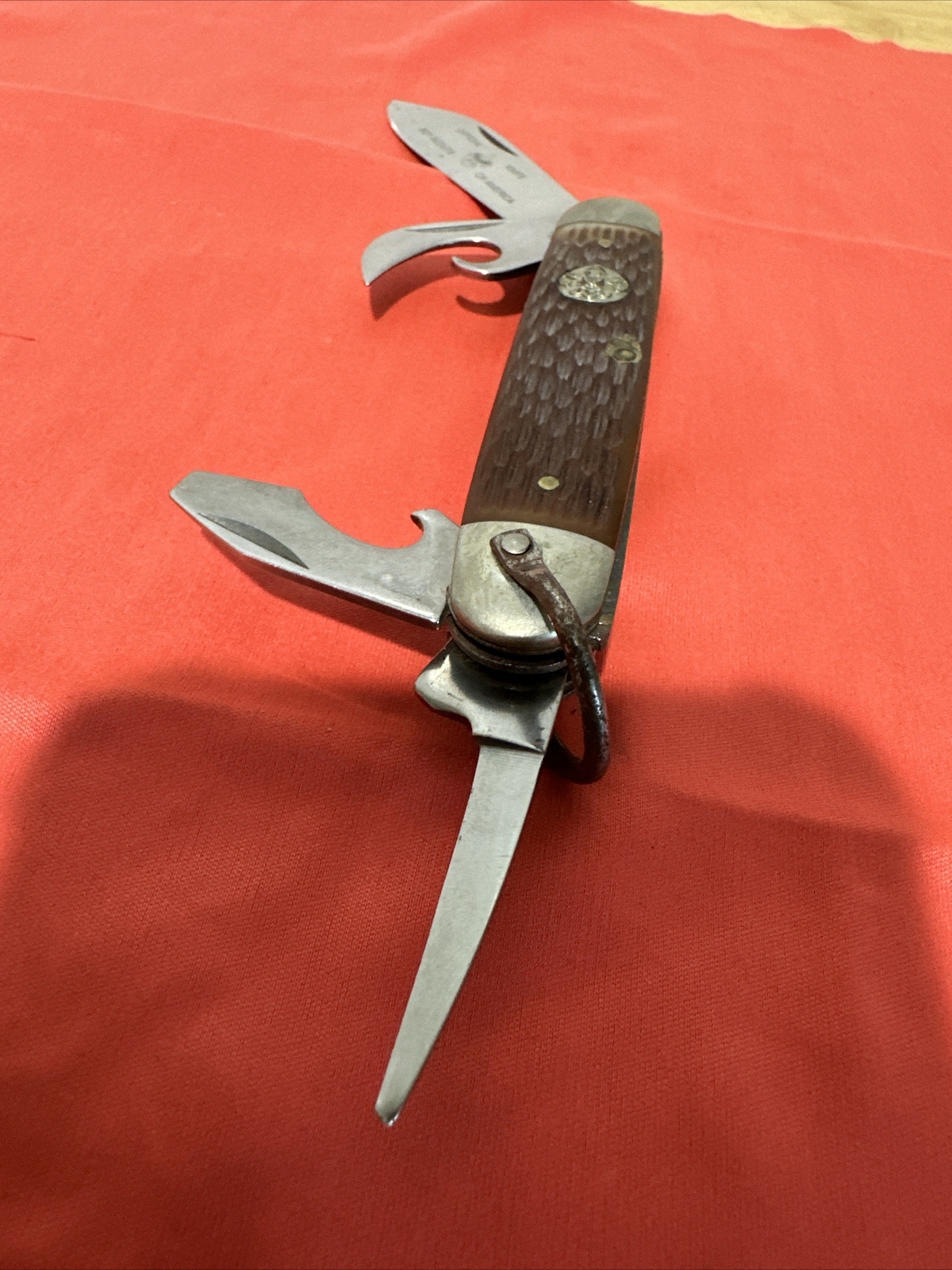 VINTAGE CAMILLUS NEW YORK USA OFFICIAL BOY SCOUT POCKET KNIFE WITH NAME AND DATE eBay