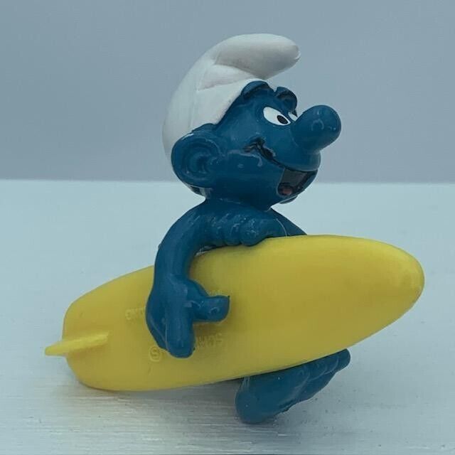 Waving Smurf with speech bubble - How do you smurf? Resin figurine - 20cm  | 3521320001463