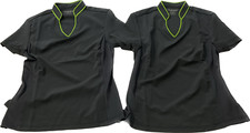 Cherokee Uniforms Short Sleeve Scrub Top Womens Size XS Gray Stretch 2 Shirts
