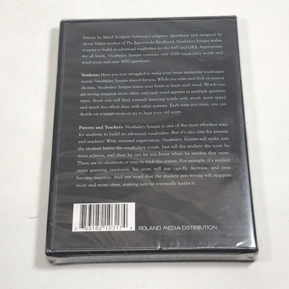 Vocabulary Synapse: The Best Software for SAT and GRE Vocabulary -Mind Sculptor - Image 3 of 3