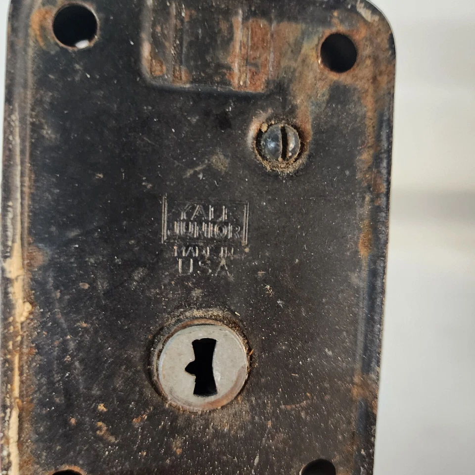 Vintage Surface Mount Twist Knob Door Lock Latch Deadbolt - Изображение 4 из 4