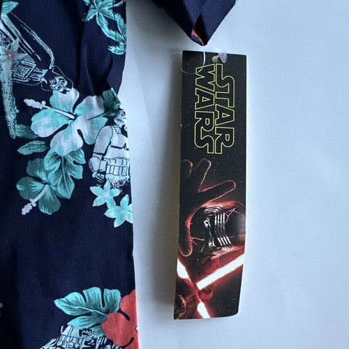 NWT Star Wars Mens Size Small Hawaiian Tropical Shirt Darth Vader Stormtrooper S - Picture 6 of 11