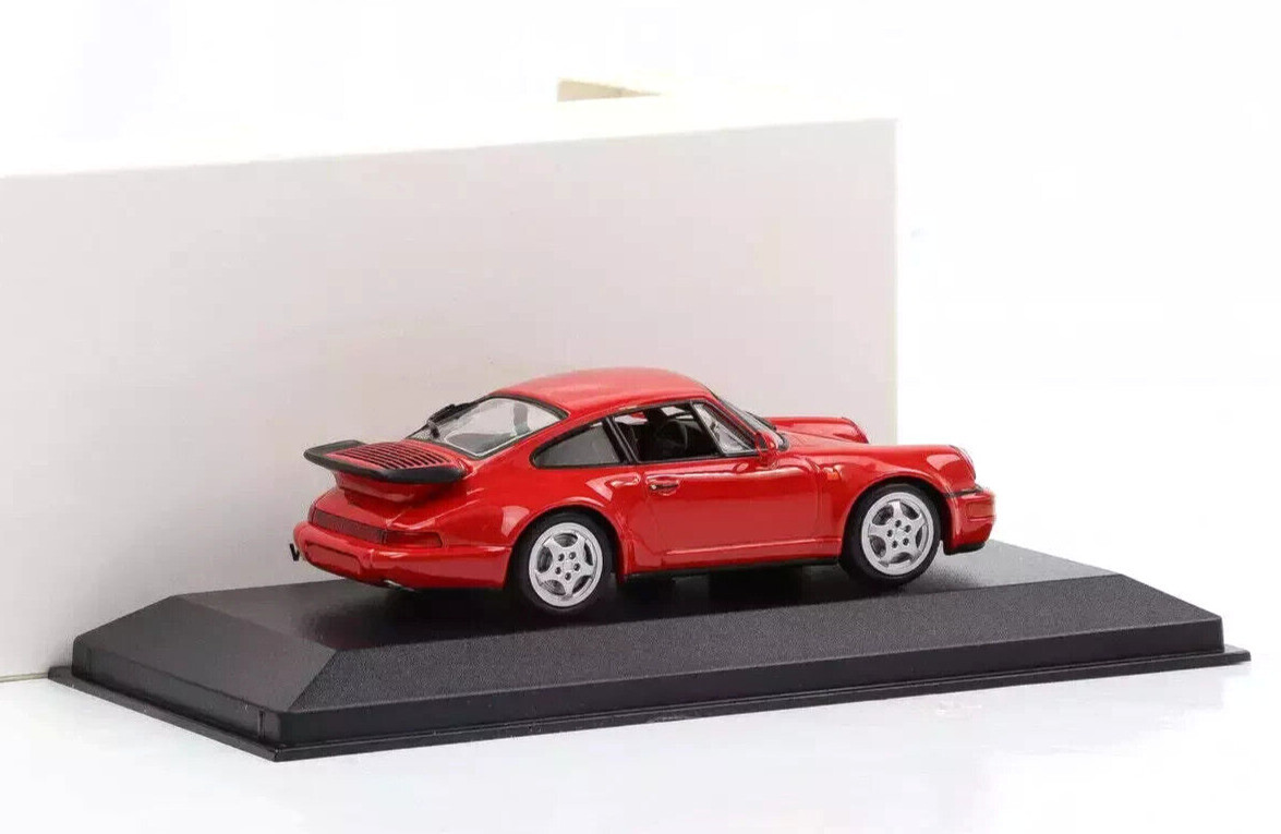 枻出版　Porsche 911R 1/43 ミニカーセット 3台 Porsche 911 964 Turbo 1990 Red Minichamps 943069105 1:43