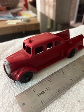 Vintage Tootsie Toy Pumper Fire Truck Red Metal
