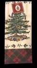 Spode Kitchen Towel Christmas TreeTartan 100% Cotton  Plaid 27x19 Holiday