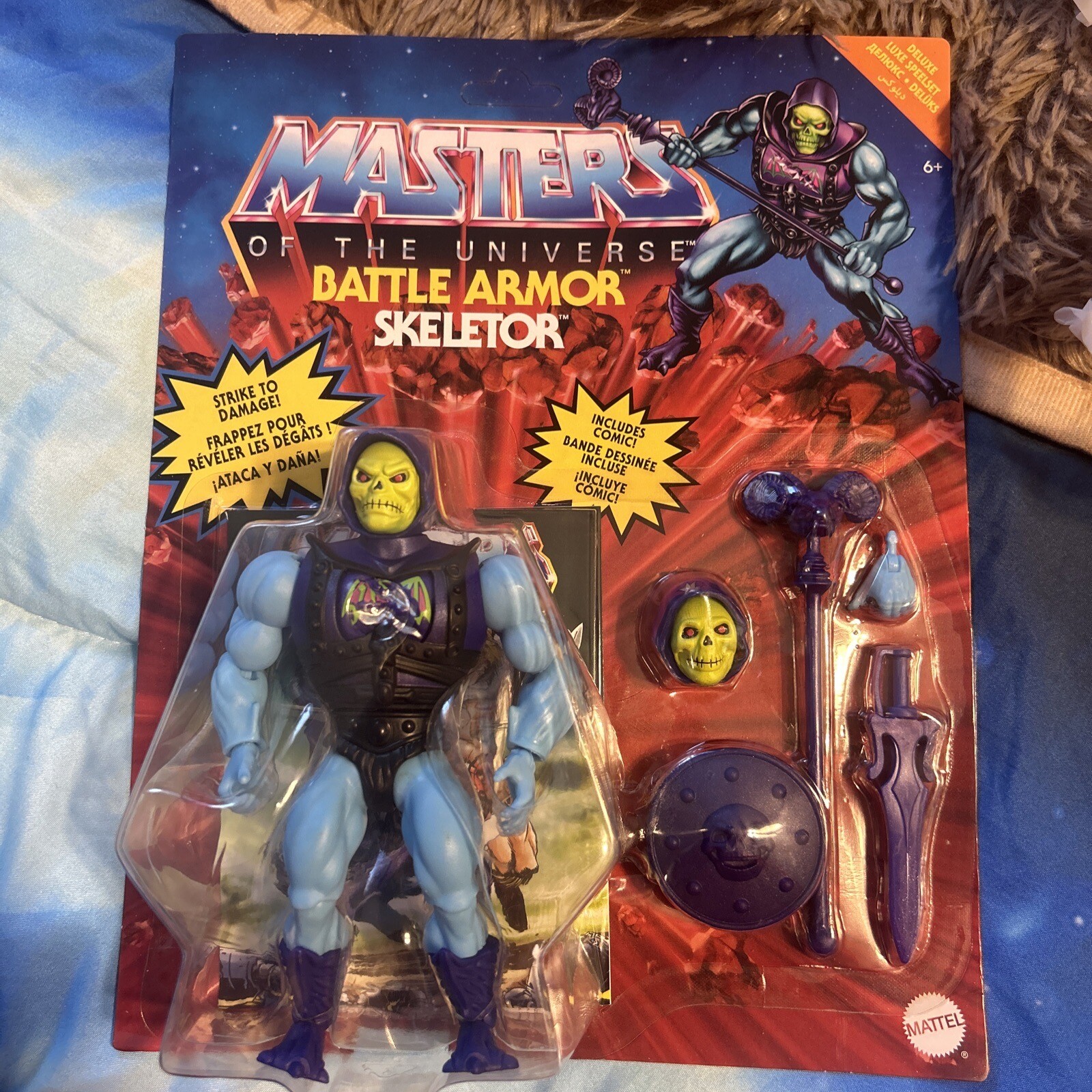 2021 Masters of the Universe Skeletor Battle Pack Unpunched Card