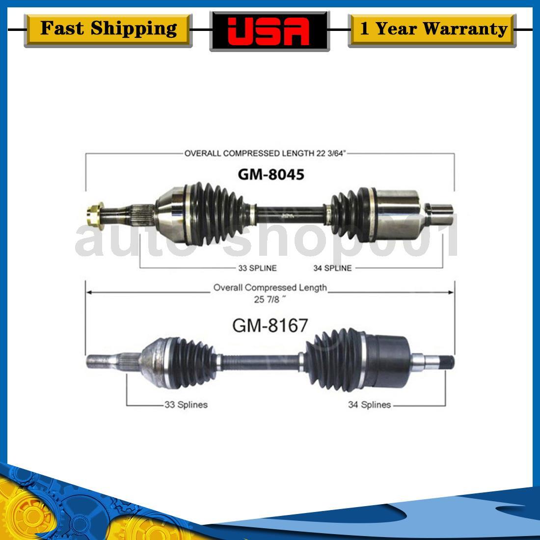 John37【CV-60x3/VF-2,14,102,142,154】 TrakMotive Front Driver Passenger Side CV Axle Joint For