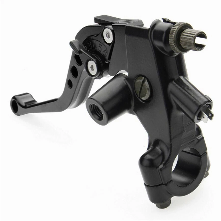 7/8" Motorcycle Front Brake Clutch Levers Master Cylinder Reservoir Lever 2pcs — 第 3/4 张图片