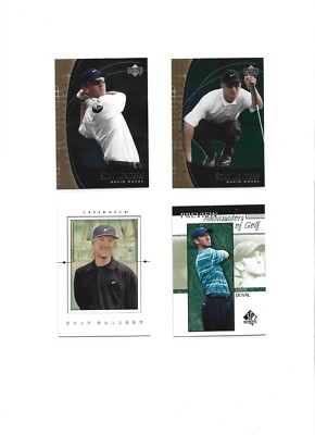 DAVID DUVALL LOT (4) GOLF GALLERY, AMBASSADOR OF GOLF, STAT LEADERS, SP PREVIEW