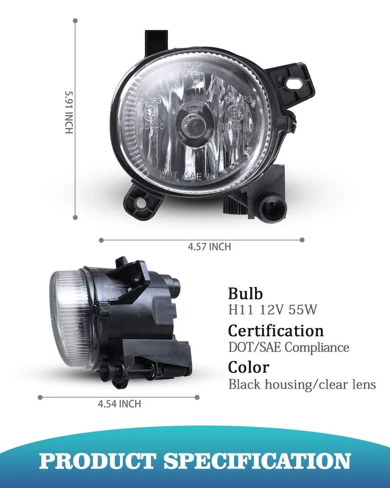 Fog Lights For 2007-2011 AUDI A5 Quattro/ 2010-2011 AUDI A5/ 2008-2012 AUDI S5 Foto 4 de 4