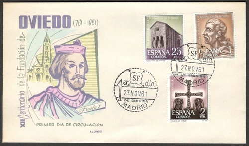 (AOP) Spain 1959 Monasteries FDC