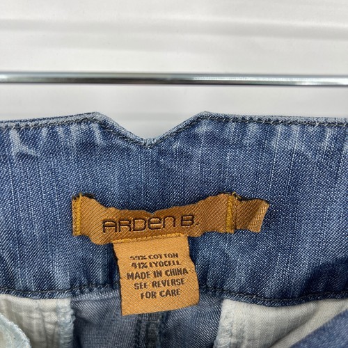 Arden B. Wide Leg Flare Jeans Dark Blue Denim Low Rise Womens Size 2 - 第 5/12 張圖片