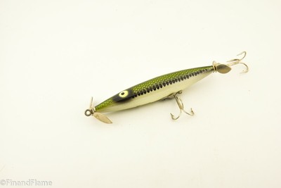 Heddon Dying Flutter Topwater Fishing Lure - Baby Bass NOC Old ...