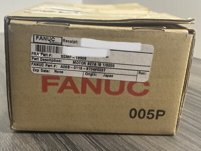 New FANUC A06B-0116-B704 #0037 3-Phase AC Servo Motor BIS1/6000 - USA
