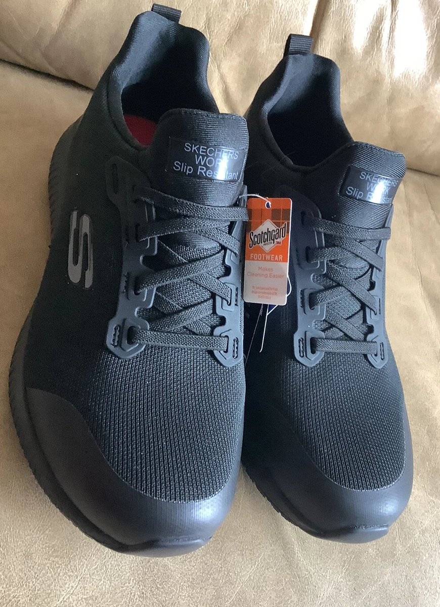 Sketchers Work 72222 Memory Foam Wide Fit Slip Resistant Sz 8.5