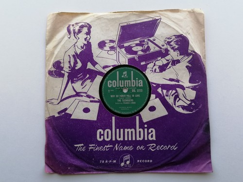 FRANKIE LYMON & THE TEENAGERS UK 1958 COLUMBIA 78 WHY DO FOOLS FALL IN LOVE