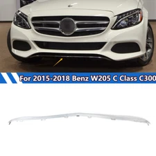 For 15-18 Mercedes Benz C300 Sedan Front Bumper Trim Lower Molding Strip Chrome