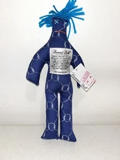 Dammit Doll 12” Stuffed Plush Doll Knots Nautical Navy Blue New