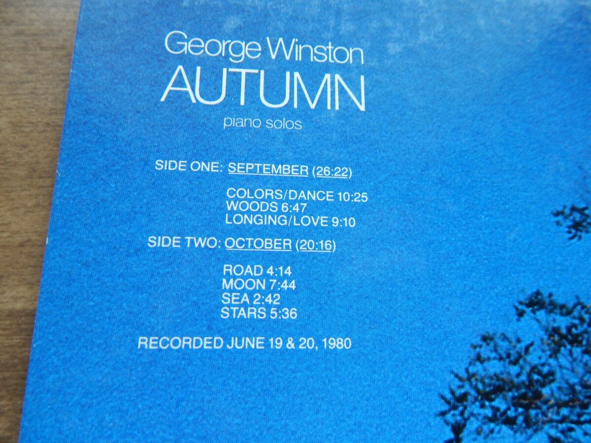 George Winston AUTUMN ヴィンテージ