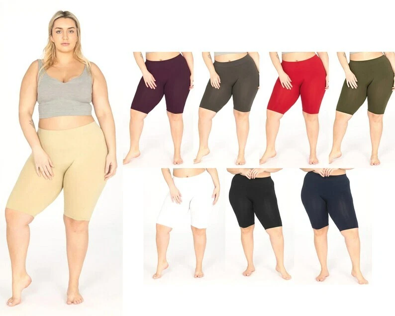 Women s Plus Size Seamless Bermuda Shorts