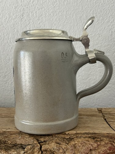 VTG Hofbrauhaus Munchen Beer Stein Makers Mark HB Munich Germany Pewter Lid - Picture 7 of 23