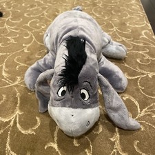 The Disney Store  Eeyore  Bean Plush w/ Detachable Tail 14 Inch