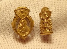 First Communion Pins Lot Antique C Clasp Catholic