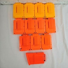 Nerf N-Strike 6 Round Foam Dart Gun Ammo Clips Magazines Lot of 12