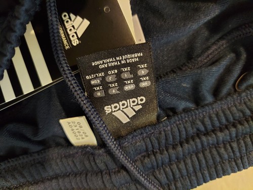 Mens New adidas Pants 2XL XXL Navy Blue Athletic Gym Workout - Picture 6 of 8